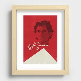 Ayrton Senna Recessed Framed Print