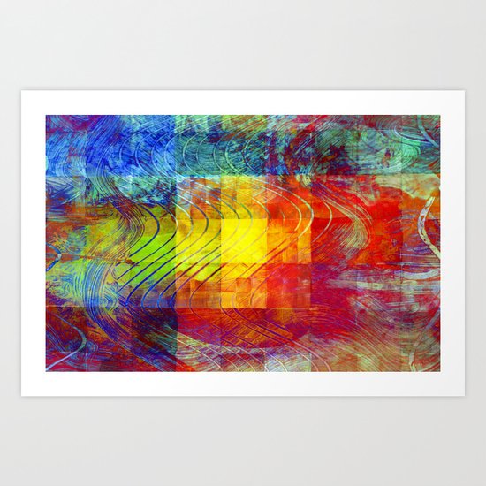 SQUARES Art Print