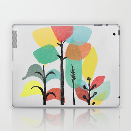 Tropical Groove (gray) Laptop & iPad Skin