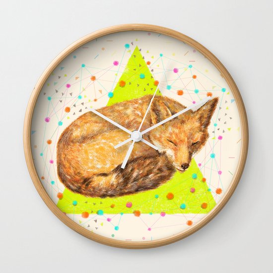 Fox Dream Wall Clock