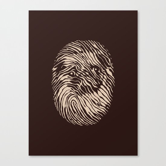 Fingerpug Canvas Print