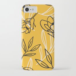 Drawing Flowers Pattern iPhone Case