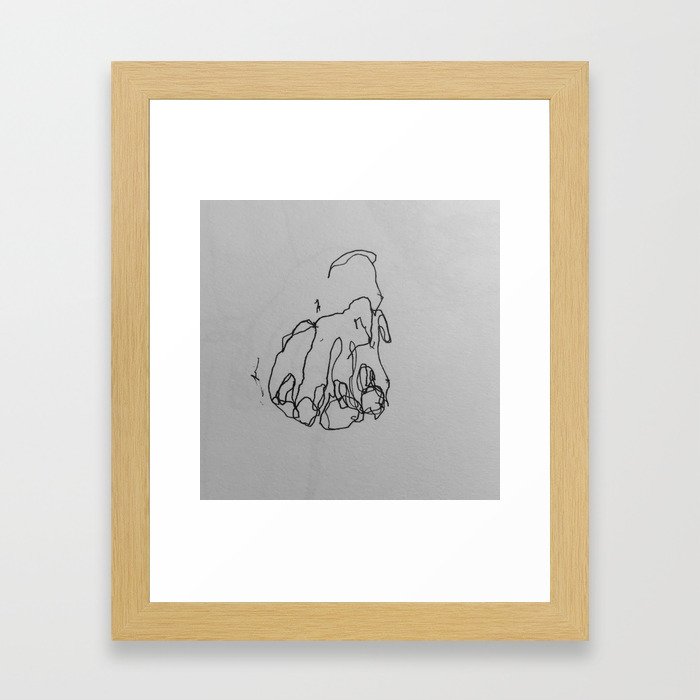 Dog Paw Framed Art Print