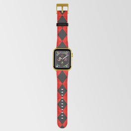 Through The Looking Glass Red Checkered Apple Watch Band
