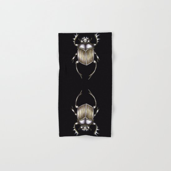Scarab's Curse in Black Hand & Bath Towel