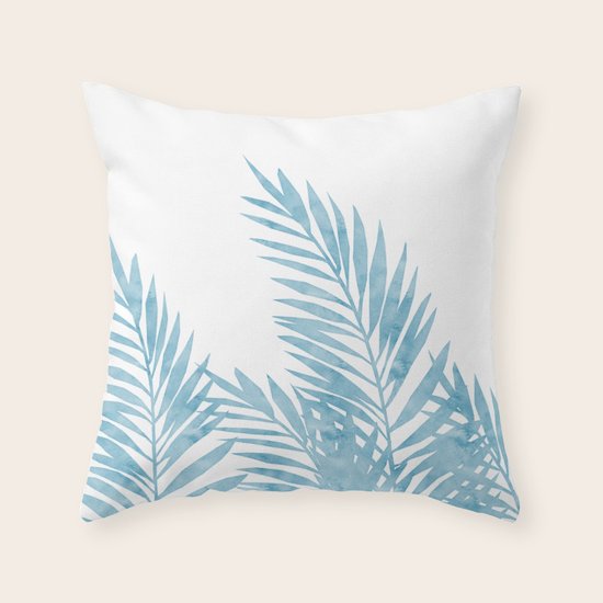 light blue decorative pillow