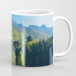 Swiss Landscape at Sunrise Coffee Mug