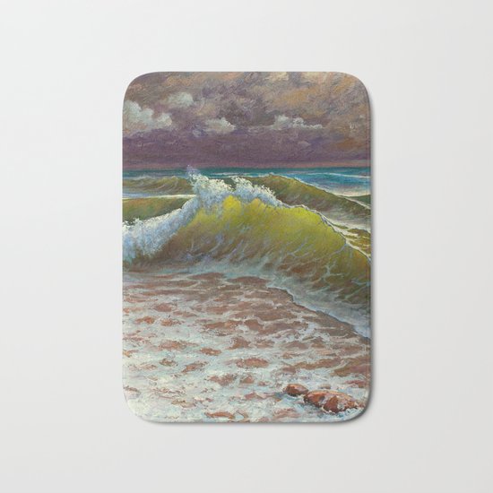 wild waves Bath Mat