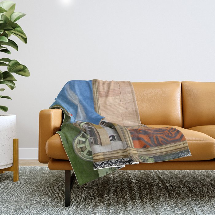 An der Schwelle zur Freiheit · a day with Magritte 2 Throw Blanket