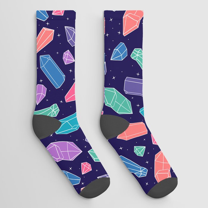 Multicoloured crystals Socks