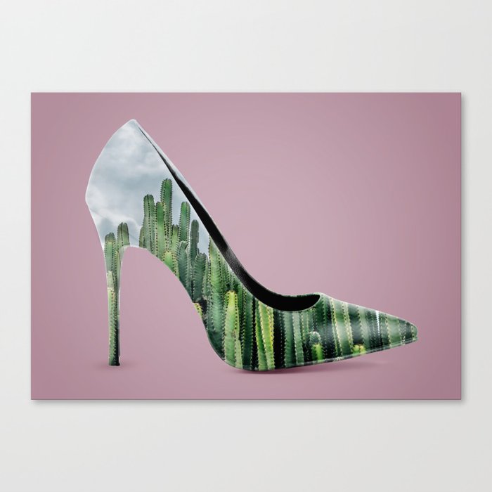 Cactus heel Canvas Print