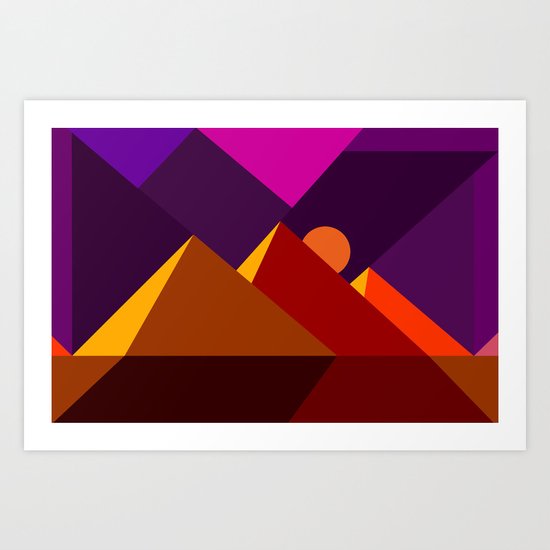 Road to Giza Art Print
