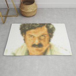 Pablo Escobar in Pixels Area & Throw Rug