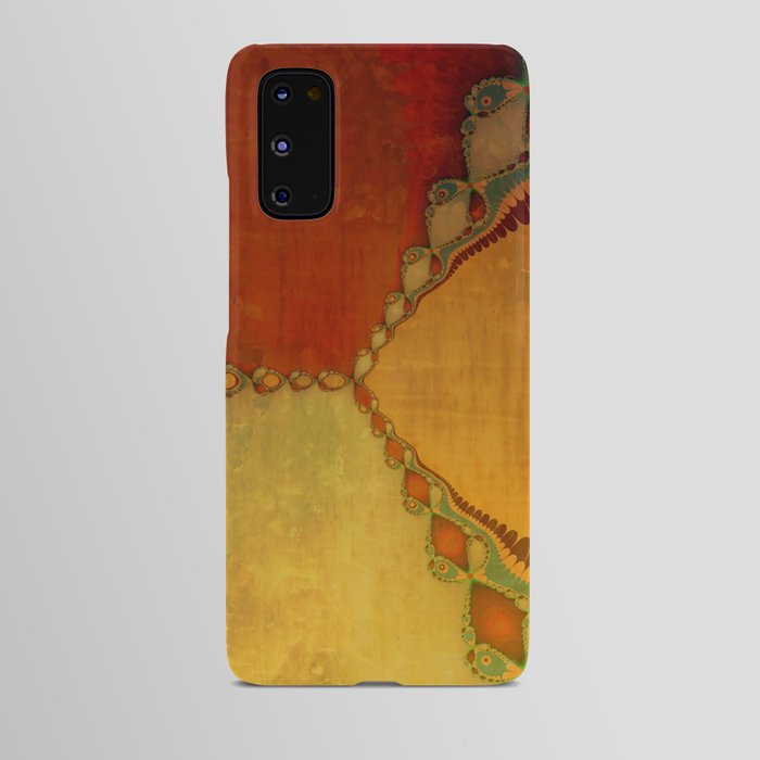 Southwestern Sunset 1 - copper ochre sienna olive gold orange Android Case