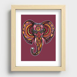Elephant ornamental Recessed Framed Print