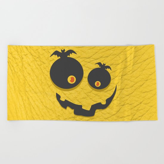 Scary Halloween Beach Towel