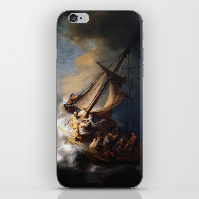 Stolen Painting - The Storm on the Sea of Galilee by Rembrandt iPhone Skin