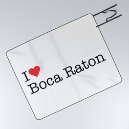 I Heart Boca Raton, FL Picnic Blanket