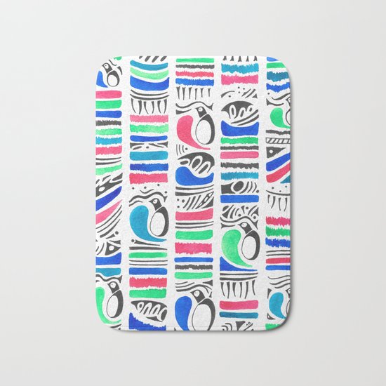 Penguin Tribe Bath Mat