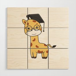 Kids Kindergarten Nailed It Giraffe Graduation Wood Wall Art
