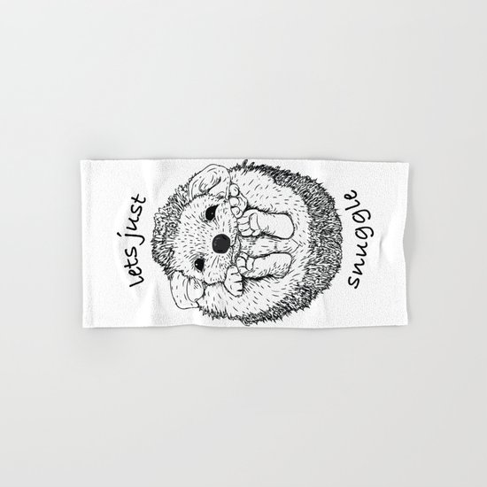 Hedgehog snuggle Hand & Bath Towel