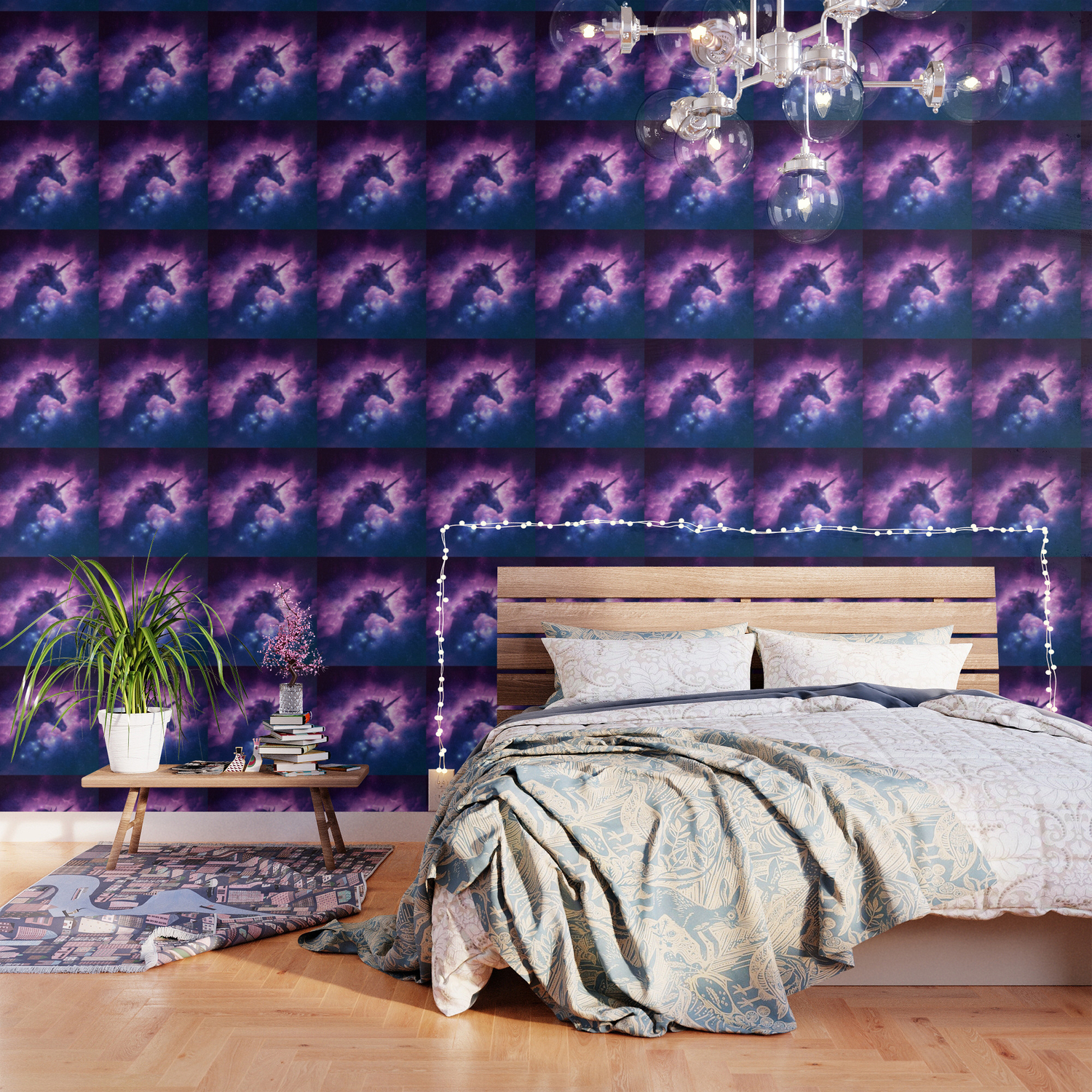 Galaxy Unicorn Dust Space Silhouette Wallpaper By Novagraphic
