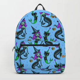 Mermaid Witch with Merkitten Backpack