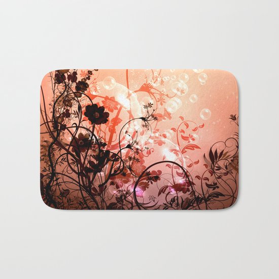 Wonderful flowers Bath Mat