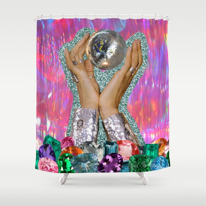 Power of Disco Shower Curtain