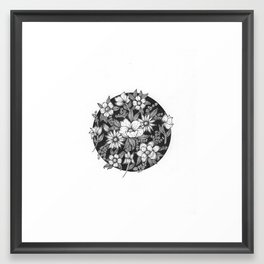 Cropped Florals Framed Art Print