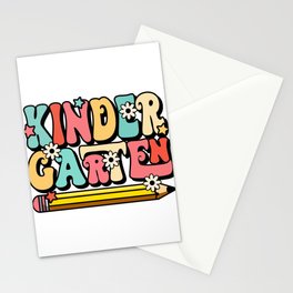KIndergarten floral pen school design Stationery Card
