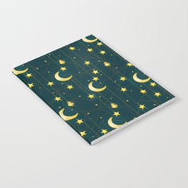 Crescent moon. Arabic geometry Notebook