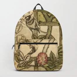 William Morris. Design for Trellis wallpaper, 1862. Backpack