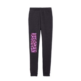Leopard Pink Modern Animal Print Collection Kids Joggers
