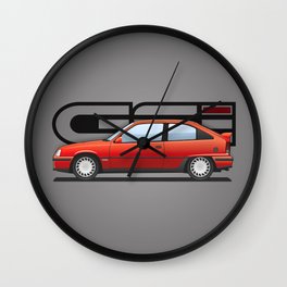 Opel Kadett GSI / Vauxhall Astra / Chevrolet Kadett Wall Clock | Other, Digital, Concept, Illustration, Graphicdesign, Figurative, People, Vector, Pop Art 