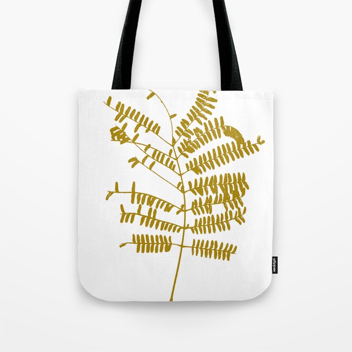 Golden Leaf #Minimal Tote Bag