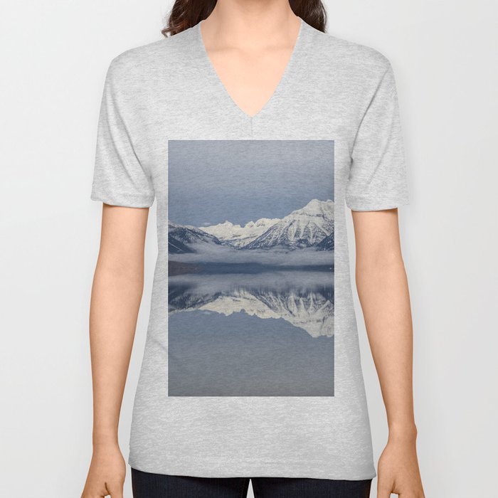 Lake McDonald V Neck T Shirt