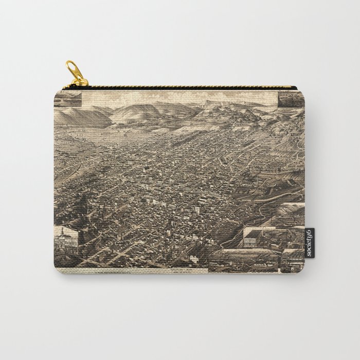 Bird's Eye View of Leadville, Colorado (1882) Carry-All Pouch