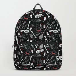 Bewitching Witchy Pattern in Red Backpack