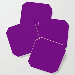 Dark Magenta Purple Coaster