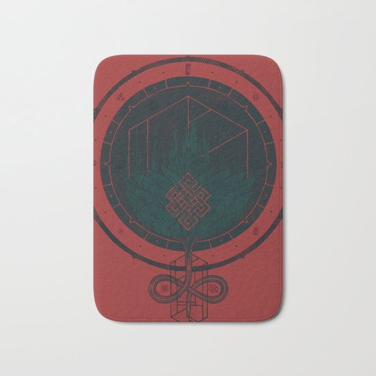 Dark Dahlia Bath Mat