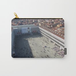 View of St. Mark's Square From St Mark's Campanile. Carry-All Pouch | Digitalphotoprint, Digital, Venicebuildings, Photoprints, Museocorrer, Venicephotos, Photo, Venicesunnyday, Stmarkssquare, Color 