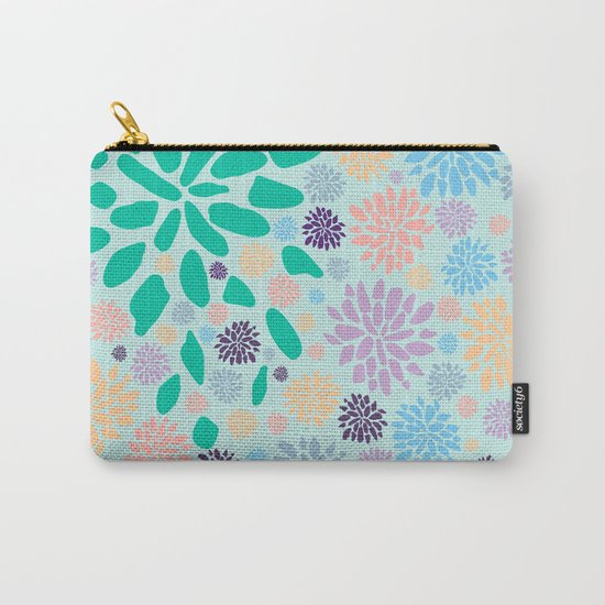 Floral Print Carry-All Pouch