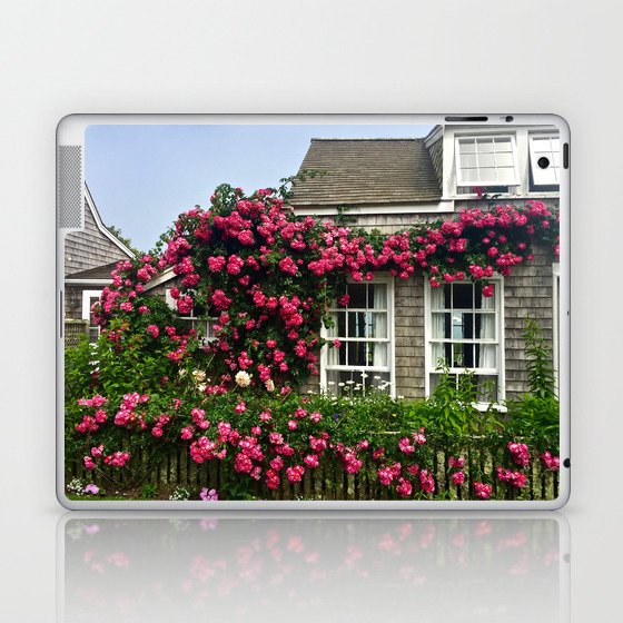 Rose House in Sconset Nantucket Laptop & iPad Skin