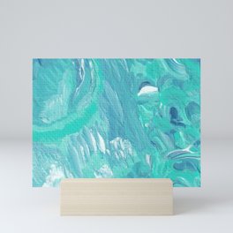 Aqua Falls Mini Art Print