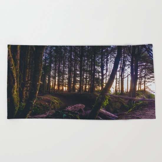 Wooded Tofino Beach Towel
