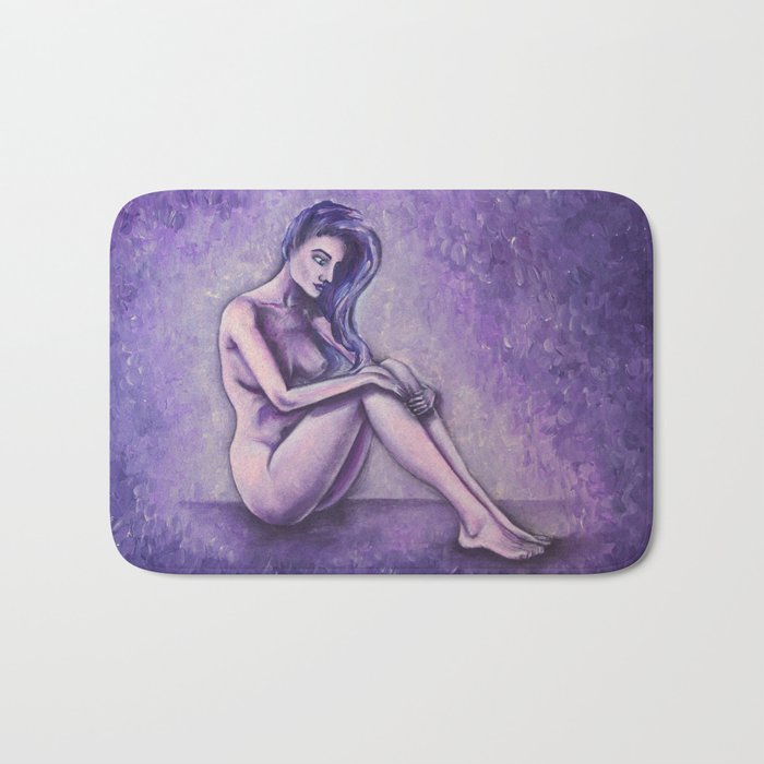 Purple Touch / Nude Woman Series Bath Mat