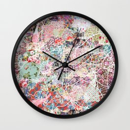 Clermont-Ferrand map Wall Clock