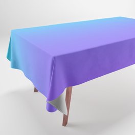 Aqua Teal to Lilac Gradient Tablecloth