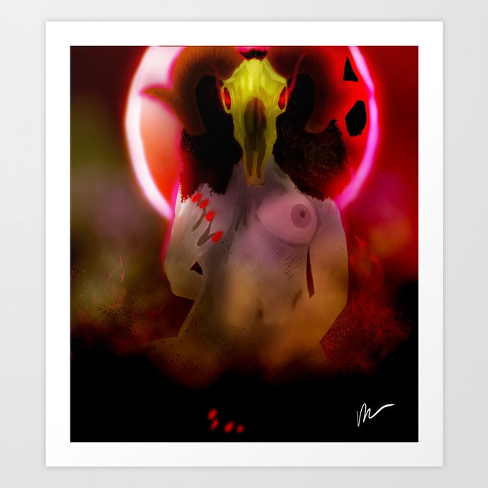 Goat Head - COVEN Art Print